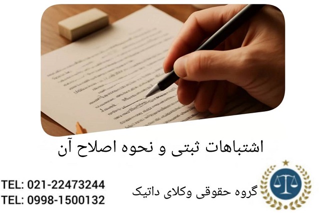 اشتباهات ثبتی