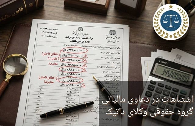 اشتباهات در دعاوی مالیاتی
