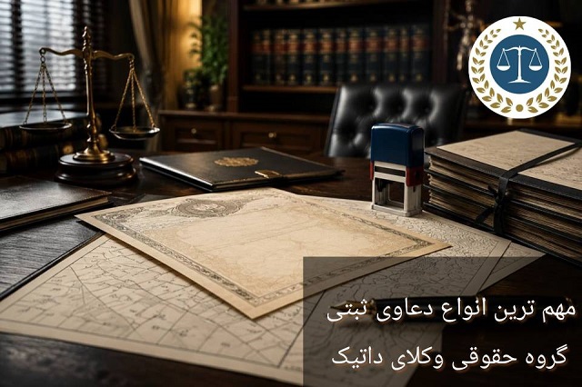 مهم ترین دعاوی ثبتی